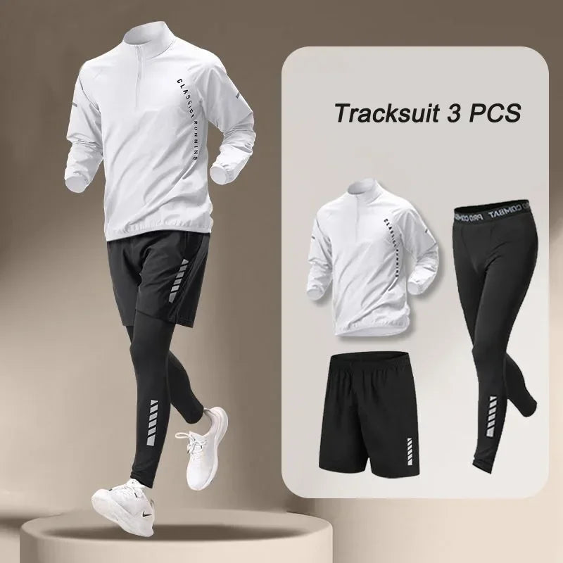 Herren Schnelltrocknende Jacke Anzug 3-4 Laufset