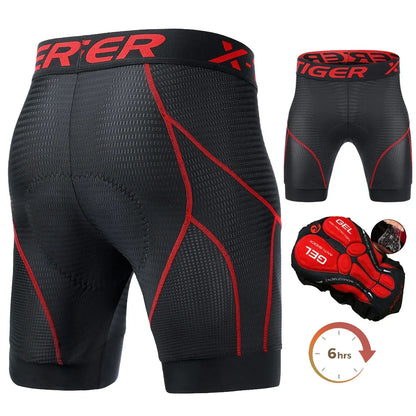 X-TIGER Herren Fahrradunterwäsche Shorts 5D Gepolstert