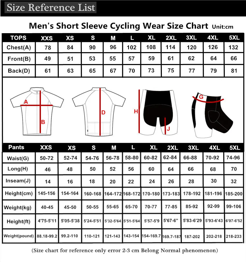 RAUDAX GCN Radfahren Trikot Sets Sommer Männer