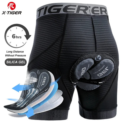 X-TIGER Herren Fahrradunterwäsche Shorts 5D Gepolstert