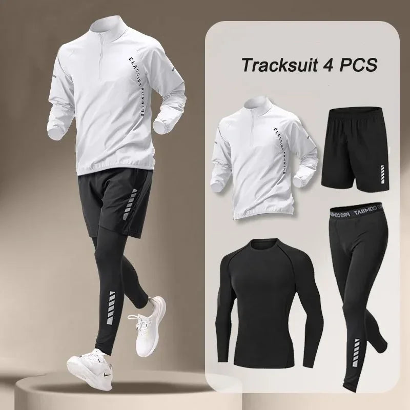 Herren Schnelltrocknende Jacke Anzug 3-4 Laufset